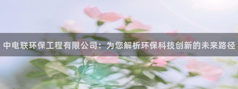 老版彩名堂：中电联环保工程有限公司：