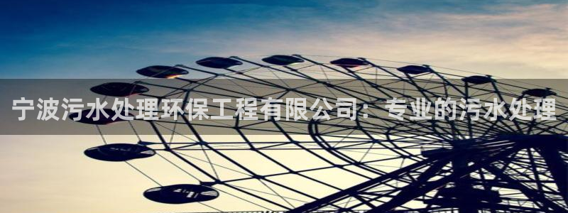 彩名堂用不了：宁波污水处理环保工程有限公司：专业的污水处理