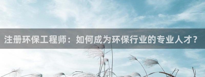 彩名堂跟哪种最好用：注册环保工程师：
