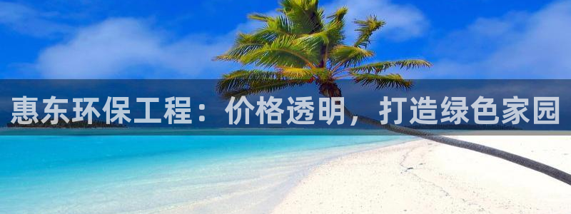 彩名堂旧版本：惠东环保工程：价格透明